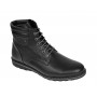 Ghete barbati sport casual din piele naturala cu siret si fermoar (imblanite) Corsa - GKR95N